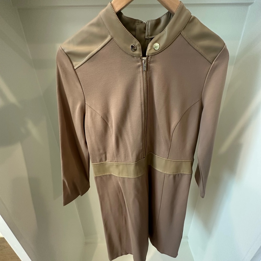 Ellen Tracy Tan Mini Dress